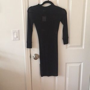 See-through body con dress